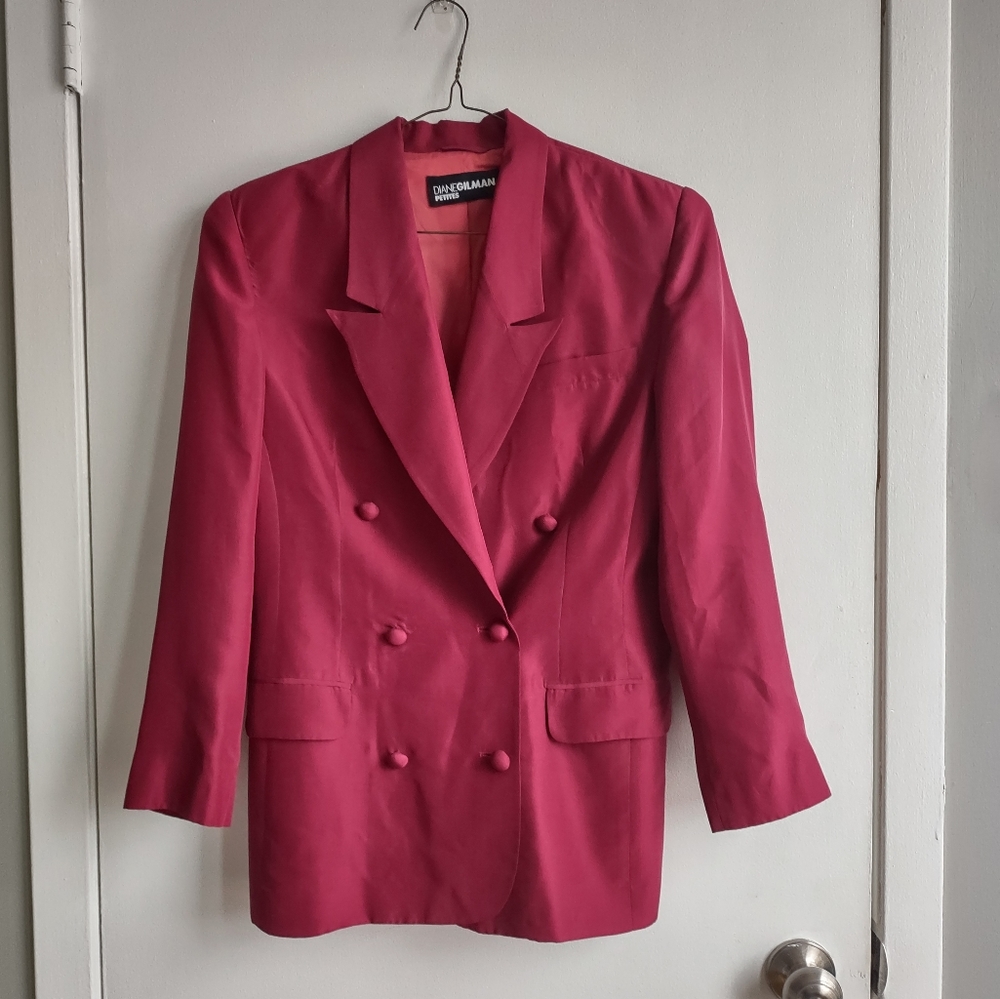 Vintage Red Diane Gilman Blazer
